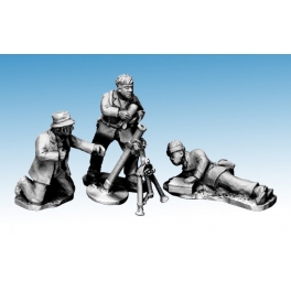 Crusader Miniatures WWP061 Partisans firing mortar.
