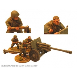 Crusader Miniatures WWR050 Russian 76mm A/T Gun & 3 Crew