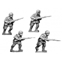 Crusader Miniatures WWR023 Russian Infantry, Winter Uniform in fur hats.