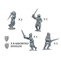Crusader Miniatures MEH005 Dismounted Knights with Swords