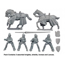 Crusader Miniatures MEH105 Knights with Lances