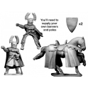 Crusader Miniatures MCF047 Teutonic Knight Banner Bearer.