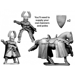 Crusader Miniatures MCF047 Teutonic Knight Banner Bearer.