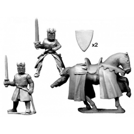 Crusader Miniatures MCF019 King/ Prince. Foot and Mounted.