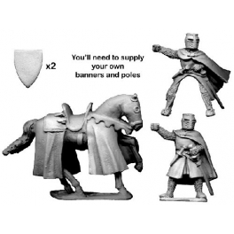 Crusader Miniatures MCF020 Knight bearing banner