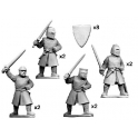 Crusader Miniatures MCF002 Dismounted knights with swords
