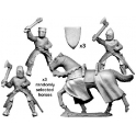 Crusader Miniatures MCF012 Mounted knights with axes & maces
