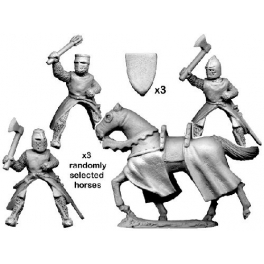 Crusader Miniatures MCF012 Mounted knights with axes & maces