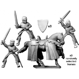 Crusader Miniatures MCF013 Mounted knights with swords