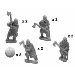 Crusader Miniatures DAB008 Axemen varangiers en armure intégrale