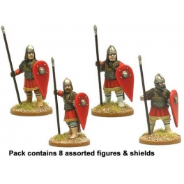 Crusader Miniatures DAB017 Byzantine Skutatoi standing - Lammelar Armour