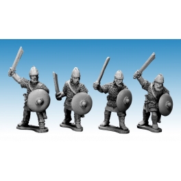Crusader Miniatures AFS004 Saxon Noble Warriors with Swords