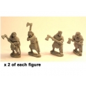 Crusader Miniatures DAI007 Guerriers nobles irlandais avec hâche à deux mains