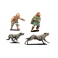 Crusader Miniatures DAI012 Packmasters & Hounds (2 men, 8 hounds)