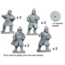 Crusader Miniatures DAE002 Unarmoured Spanish Spearmen
