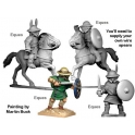 Crusader Miniatures ANG005 Equites (2 foot, 2 mounted)