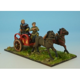 Crusader Miniatures ACE016 Armoured Noble in Chariot II
