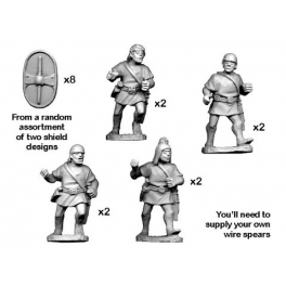 Crusader Miniatures ANS002 Spanish Scutari with spear - charging