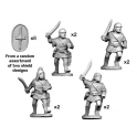 Crusader Miniatures ANS004 Spanish Scutari with sword - Charging