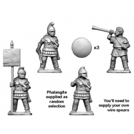 Crusader Miniatures MAC004 Eastern Phalangite Command