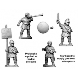 Crusader Miniatures MAC006 Unarmoured Phalangite Command