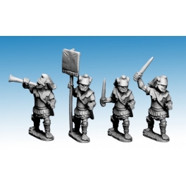 Crusader Miniatures MAC008 Macedonian Hypaspists Command