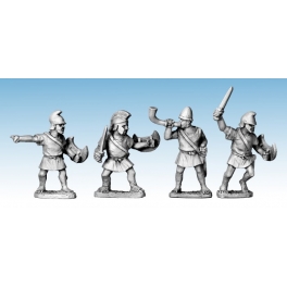 Crusader Miniatures MAC012 Macedonian Light Infantry Command