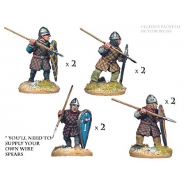 Crusader Miniatures DAN003 Norman Spearmen in Quilted Armour