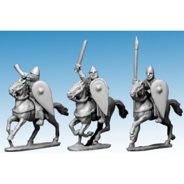 Crusader Miniatures DAN105 Norman Cavalry Command in Chainmail