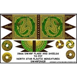 North Star DWARF(NS)5 Dwarf Flag and Shields