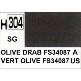 gunze H304 Vert olive terne FS- 34087 satiné
