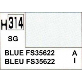 gunze H314 Bleu FS-35622 satiné