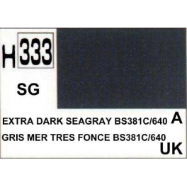 gunze H333 Gris très foncé avion BS381/C640 satiné