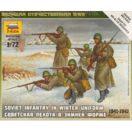 zvezda 6197 Infanterie russe tenue hiver 39/45