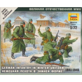 zvezda 6198 Infanterie allemande tenue hiver 39/45