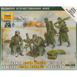 zvezda 6209 Mortier allemand tenue hiver 39/45