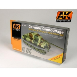 AK 167 Coffret blindés allemands camouflage 3 tons
