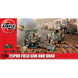 airfix 01305 canon de  25-pounder et Quad Tractor