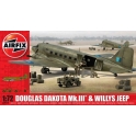 airfix 09072 Dakota Mk.III avec jeep Willys (nouv. moule)