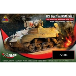 mirage hobby 72686 U.S.Light Tank M5A1 (Mid) 2.Div. 