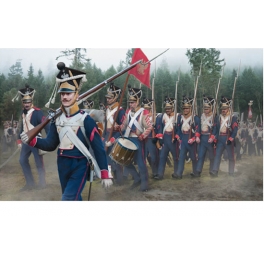 strelets 142 Infanterie polonaise en marche (1er empire)