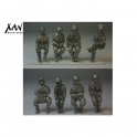 Xan miniatures HV02 soldats allemands assis