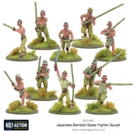 wg 402216001 Soldats japonais avec bambous wg 402216001 Soldats japonais avec bambous