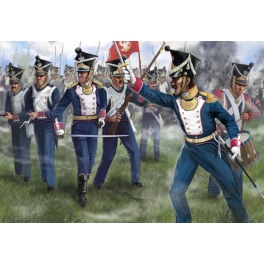 strelets 144 Infanterie polonaise à l'attaque (1er empire)