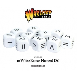 10 White Roman Numeral D6 