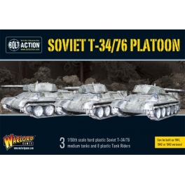 T34/76 Medium Tank Platoon (3) with Tank Riders