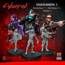 Monster Fight Club 33003 Edgerunners C (Rocker - Netrunner - Media)